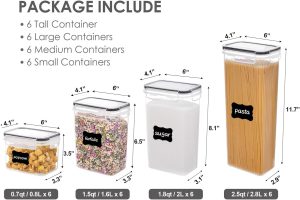 Airtight Food Storage Containers with Lids, Vtopmart 24 pcs Plastic Kitchen