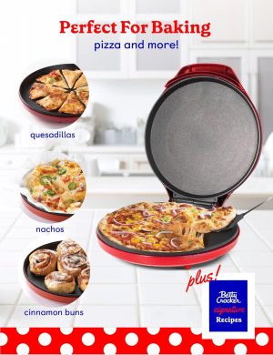Betty Crocker Countertop Pizza Maker, 1440-Watt Pizza Maker Machine for Home
