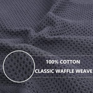 Homaxy 100% Cotton Waffle Weave Kitchen Dish Cloths, Ultra Soft Absorbent Quick Drying Dish Towels