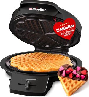 Mueller Heart 5 Waffle Maker, Norwegian Waffle Iron