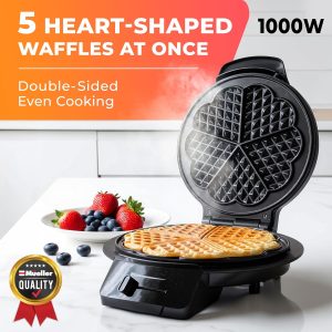 Mueller Heart 5 Waffle Maker, Norwegian Waffle Iron